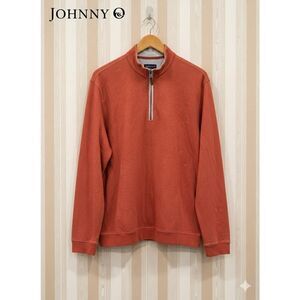 Johnnie-O Men’s Sully 1/4 Zip Pale Orange Pullover Long Sleeve Shirt 2XL